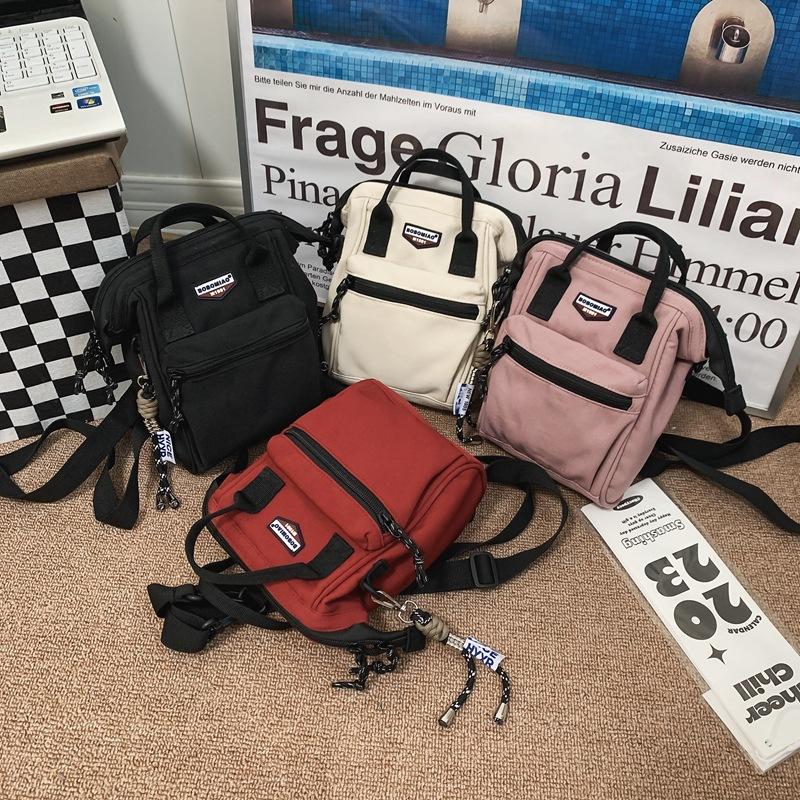 Trendy brand ins crossbody small bag multi-functional backpack lightweight portable small backpack women's casual nylon shoulder bag