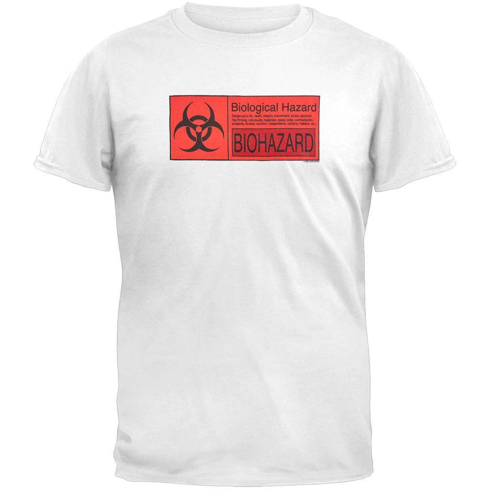 y2k Biohazard - Warning Label T-Shirt - 2002 - XL XL