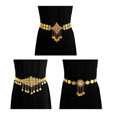 Carved Floral Waist Belt Belly Chain for Dress Chain Belt for Women Waist Chain Belt Wedding Accessories