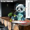 1ks křišťálová panda v bohémském stylu stolní dekorace je vhodná pro kancelářskou dekoraci. Vynikající řemeslo