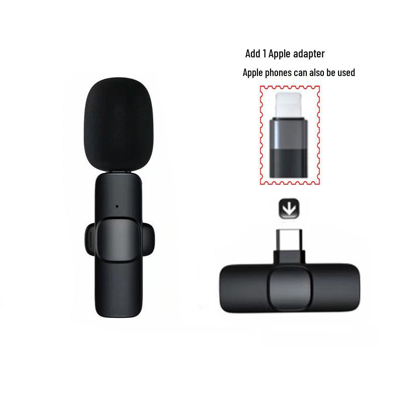 Portable Wireless Lavalier Microphone for Audio & Video Recording – Mini K1