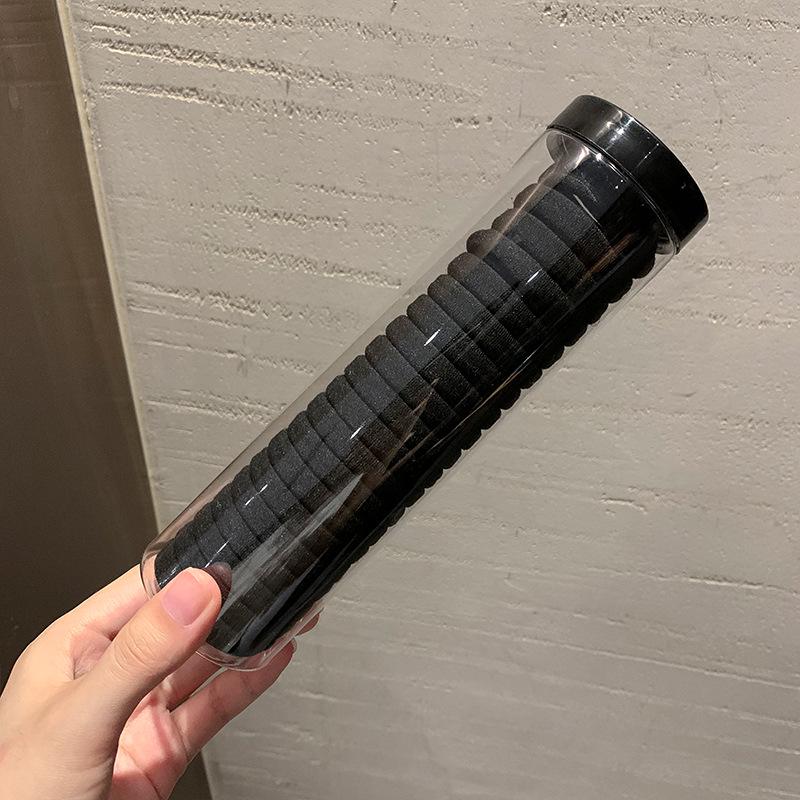 

Высококачественная черная резинка для волос: Прочная, не сковывающая движения, эластичная резинка для женщин, корейский стиль