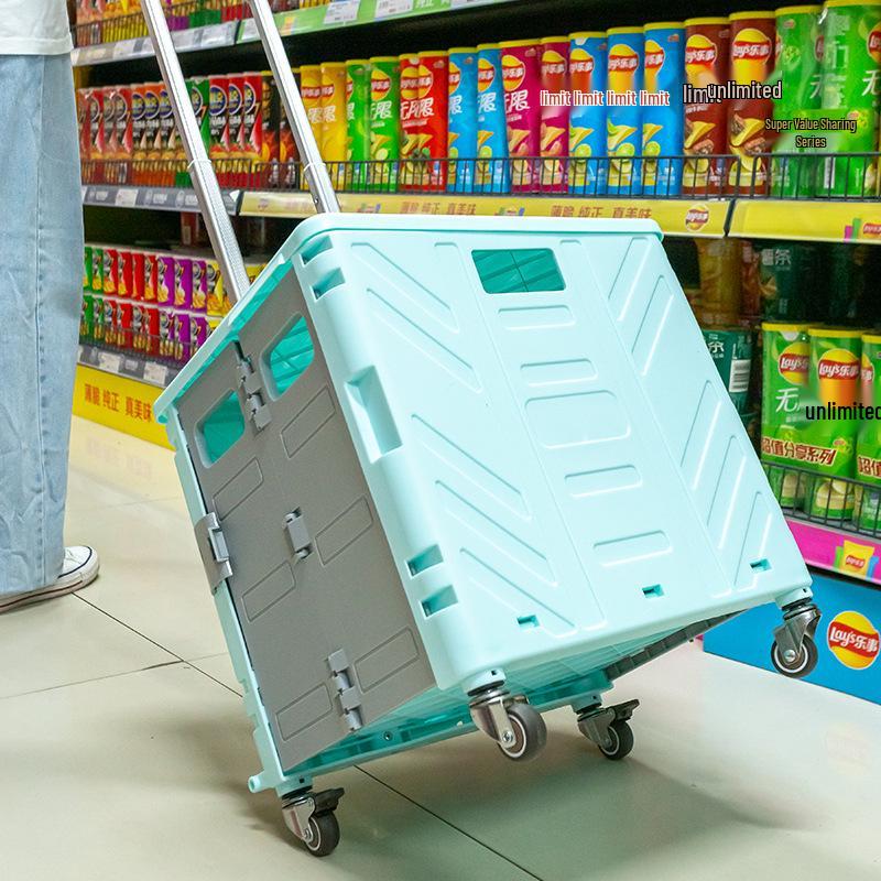 Kompaktní skládací nákupní vozík na schody a pro doručování