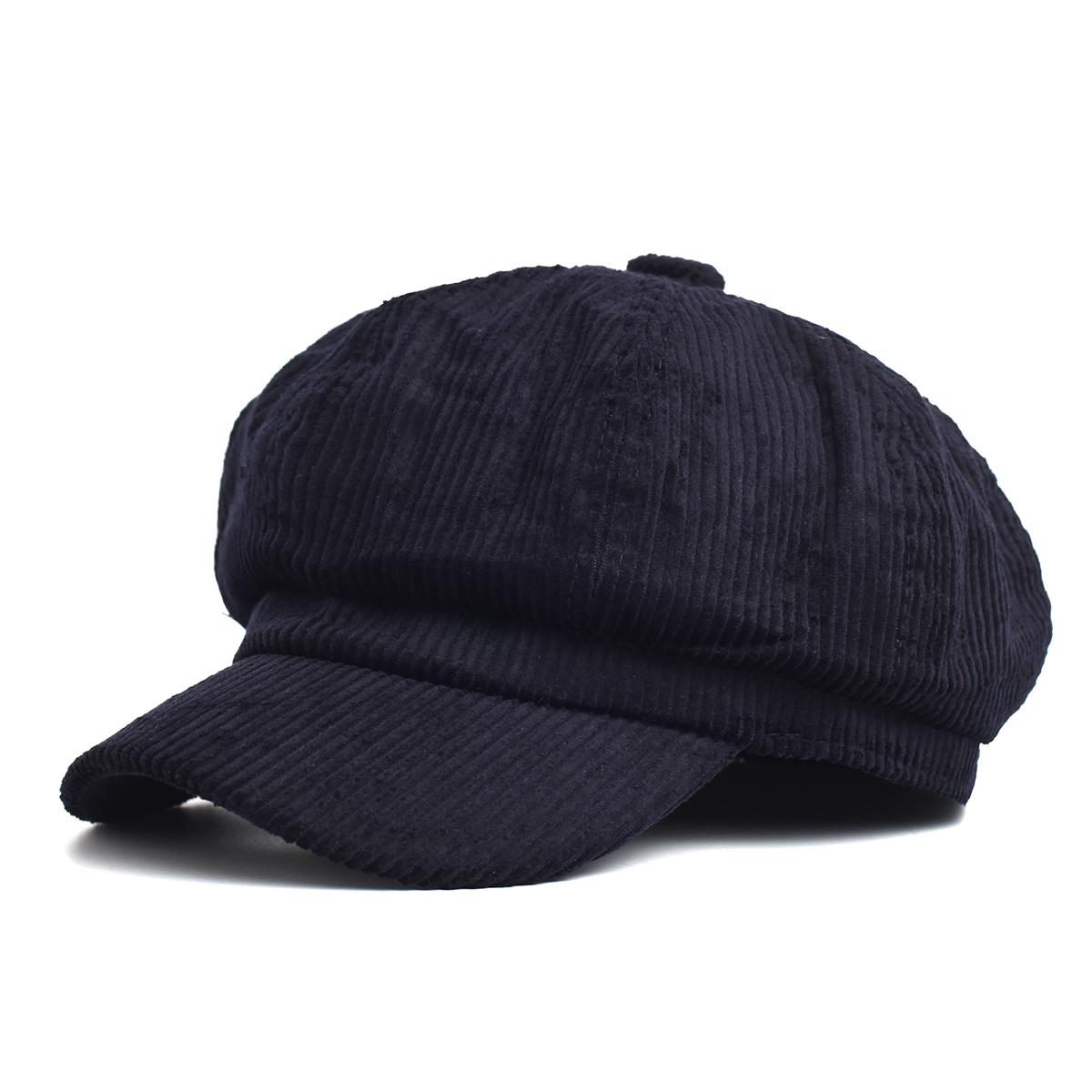 

Vintage English Newsboy Cap - Women s Octagonal Beret | Baker Boy Hat for Autumn & Winter темно-синий