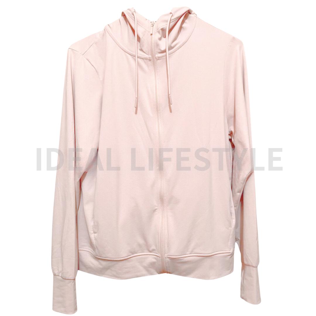 

UNIQLO AIRism Сетчатая толстовка с капюшоном на молнии, защита от УФ-лучей, размеры S-3XL, компактная, женская, 476113, новая с биркой M розовый