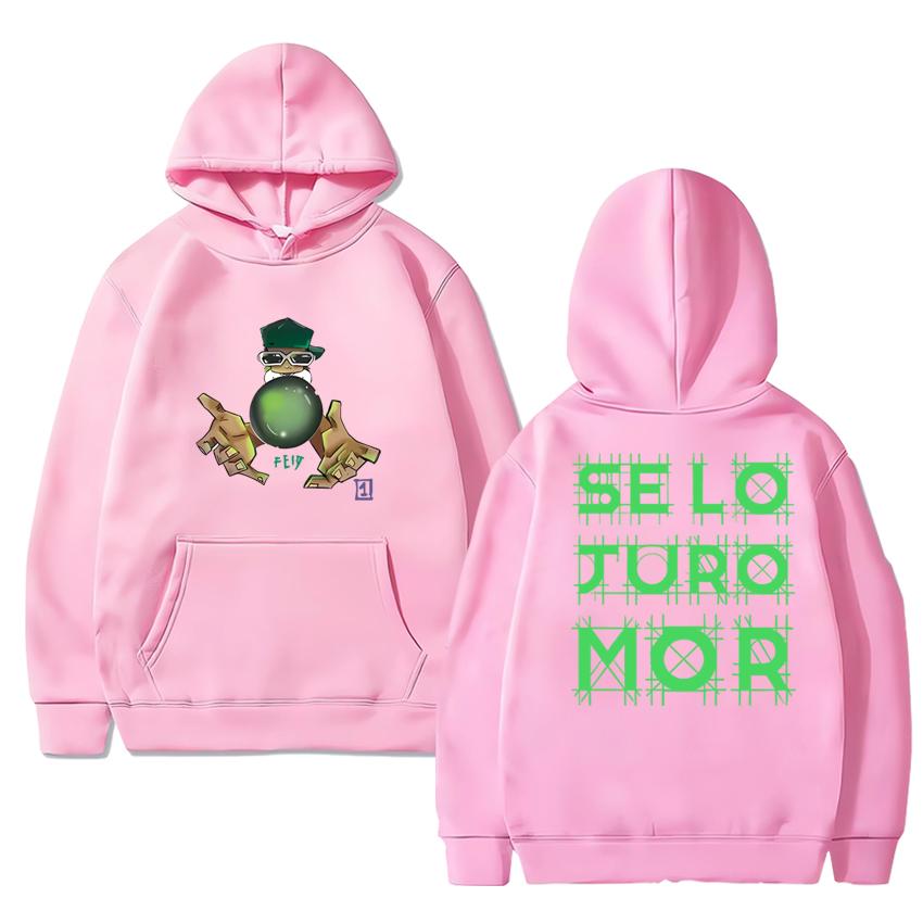 Hot Rapper Feid Ferxxo Se Lo Juro Mor 2025 New Album Graphics streetwear Unisex vintage hip hop Hoodie Men women Fleece pullover