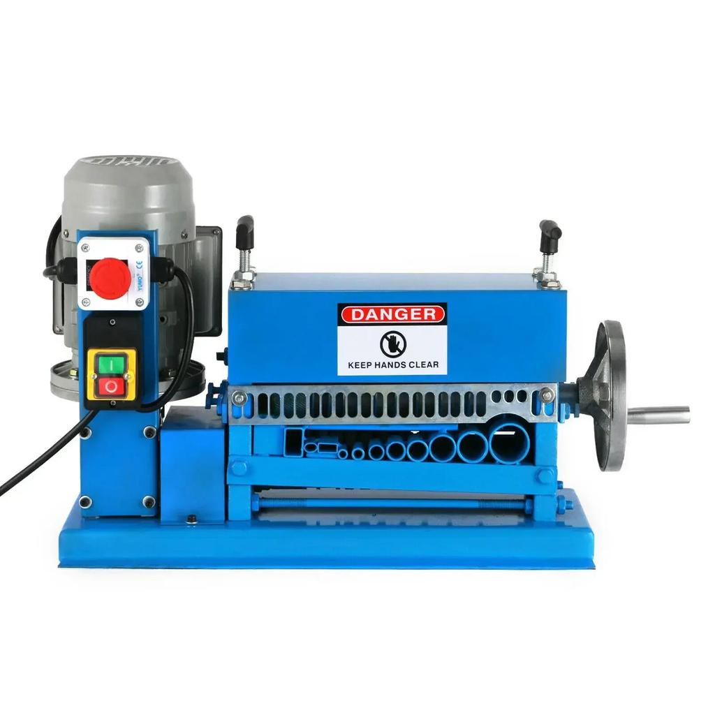1.5-38MM Electric Wire Stripping Machine 370W, Efficiently Strips Various Metal Wires, With 10 Blades,Speeds Up To 15M/Min