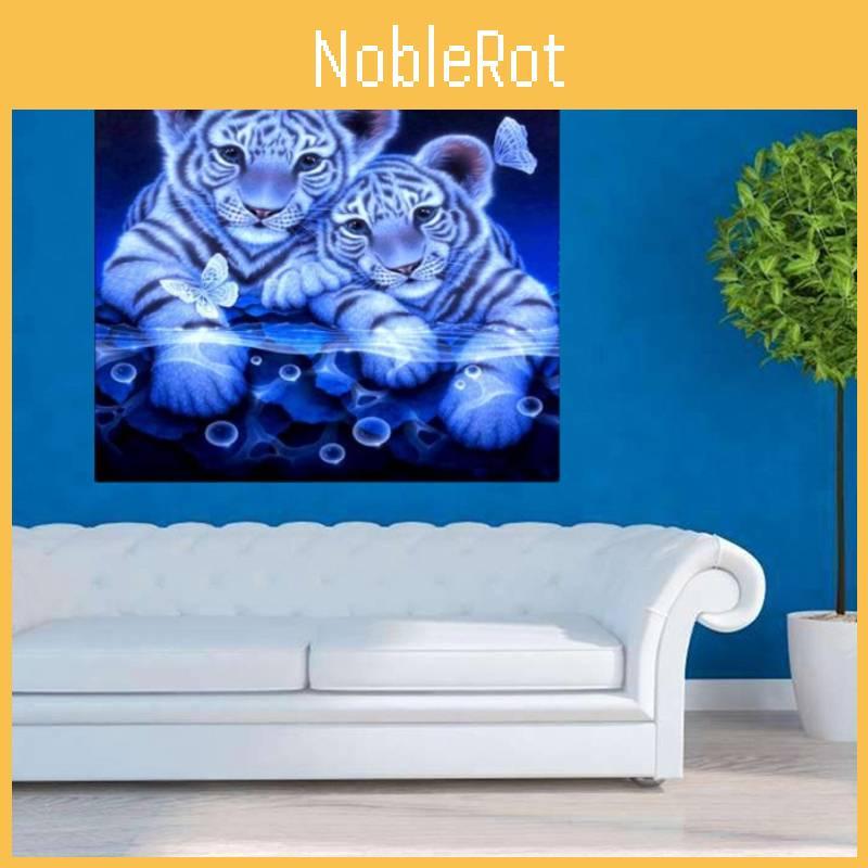 Exquisite Handcrafted Art Featuring Two Tigers Ideal For Home Wall Decoration