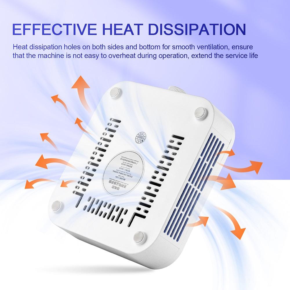 120w Brushless Turbo Nail Dust Collector Strong Suction Nail Vacuum Cleaner Speed Adjustable Nail Art Manicure Extractor Fan