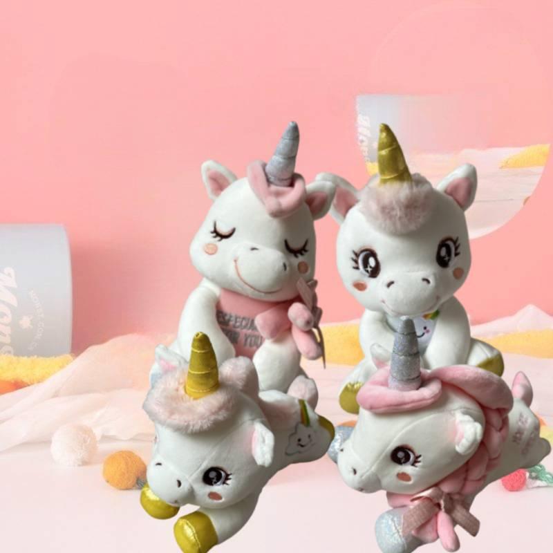 Cute Unicorn Plush Toy Doll With Soft Short Fur Perfect For Sleeping And Cuddling Ideal Gift For Kids 20cm Sitting Style