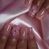 Press On Nail French Tip Square Nail Tips Fake Nail with Designs Artificial Acrylic Nail Full Cover Acrylic False Nail