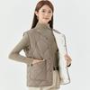 Women's warm, enlarged, thickened and velvet inner vest, women's lamb wool buttons, casual outer cotton vest