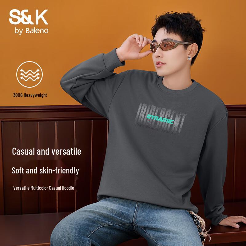 

Baleno Men s Heavyweight Cotton Letter Print Casual Hoodie