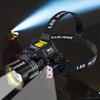 Rechargeable Headlamp Geste Sensor Zoomable Headlamp LED Outdoor Strong Light 5 Modes Multiduty Headlight for Camping Fishing