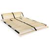 VidaXL Slat Bed Base with 28 Slats 7 Zones 140 X 200 Cm