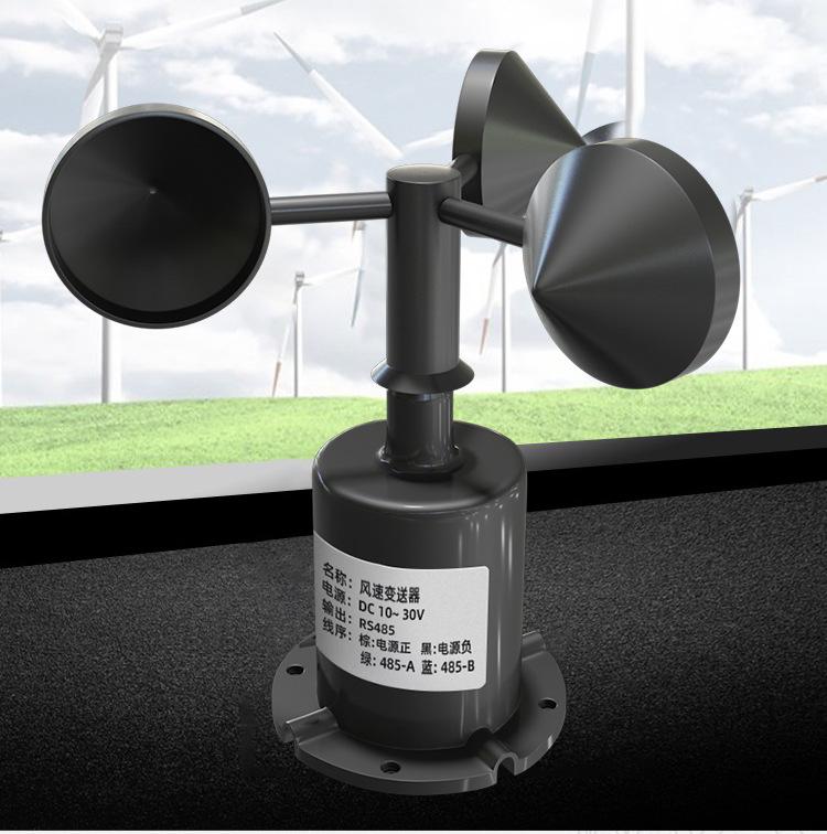 RS485 Three-Cup Anemometer: Wind Speed & Direction Sensor