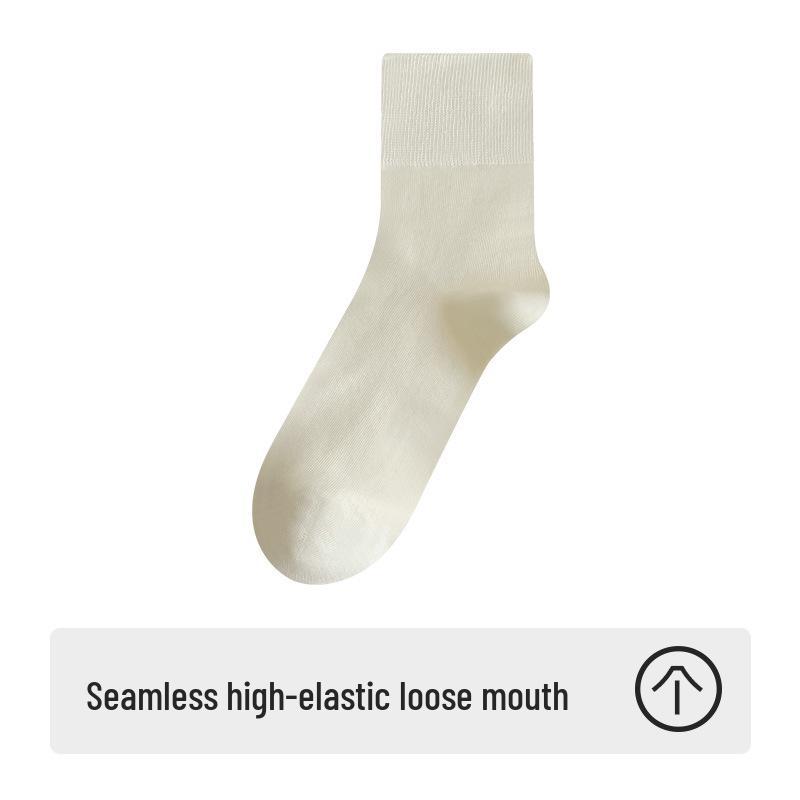 

Женские носки до середины икры из чистого хлопка с широкой резинкой - Не сдавливающие, Антибактериальные, Устойчивые к запаху, Подходят для осени и зимы 161/One Size (35-40)