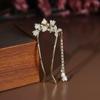 Chinese Hanfu Hair Accessories Long Tassel Vintage Lily Of The Valley U-Shaped Hairpins Flower Handmade Hair Sticks For Women