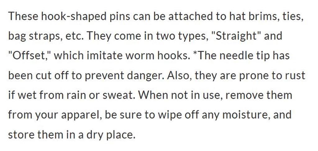 Decoy DA-41 Cap Hook Straight (1444)