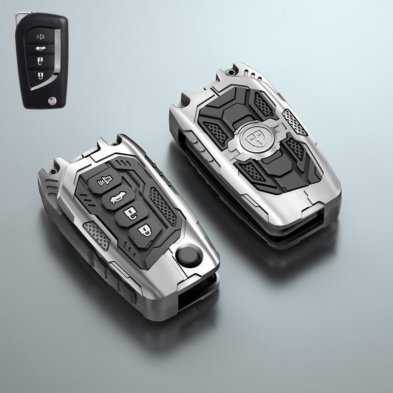 

Zinc Alloy 2 3 4 Buttons Car Key Case Cover For Toyota Hilux Corolla Avensis Prado Fortuner Rav4 Chr Accessories