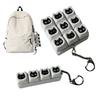 Black Cat Fidget Keyboard 4/9-Keys Anxiety Relief Finger Clicker Keychain Office School Travel