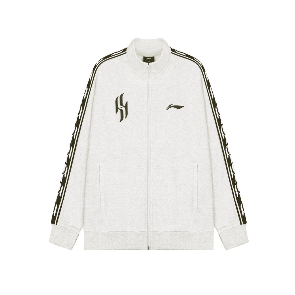 Li Ning Yang Hansen Jacke Herbst Winter Amerikanischer Stil Fleece Dick Warm Retro Lässig Langarm Sportmantel Unisex Jacke AWDVP19-5