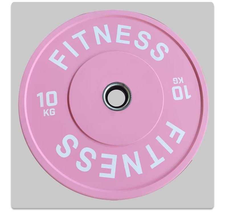 Colored Drop-Resistant Rubber Barbell Plates for Strength Training and Squats