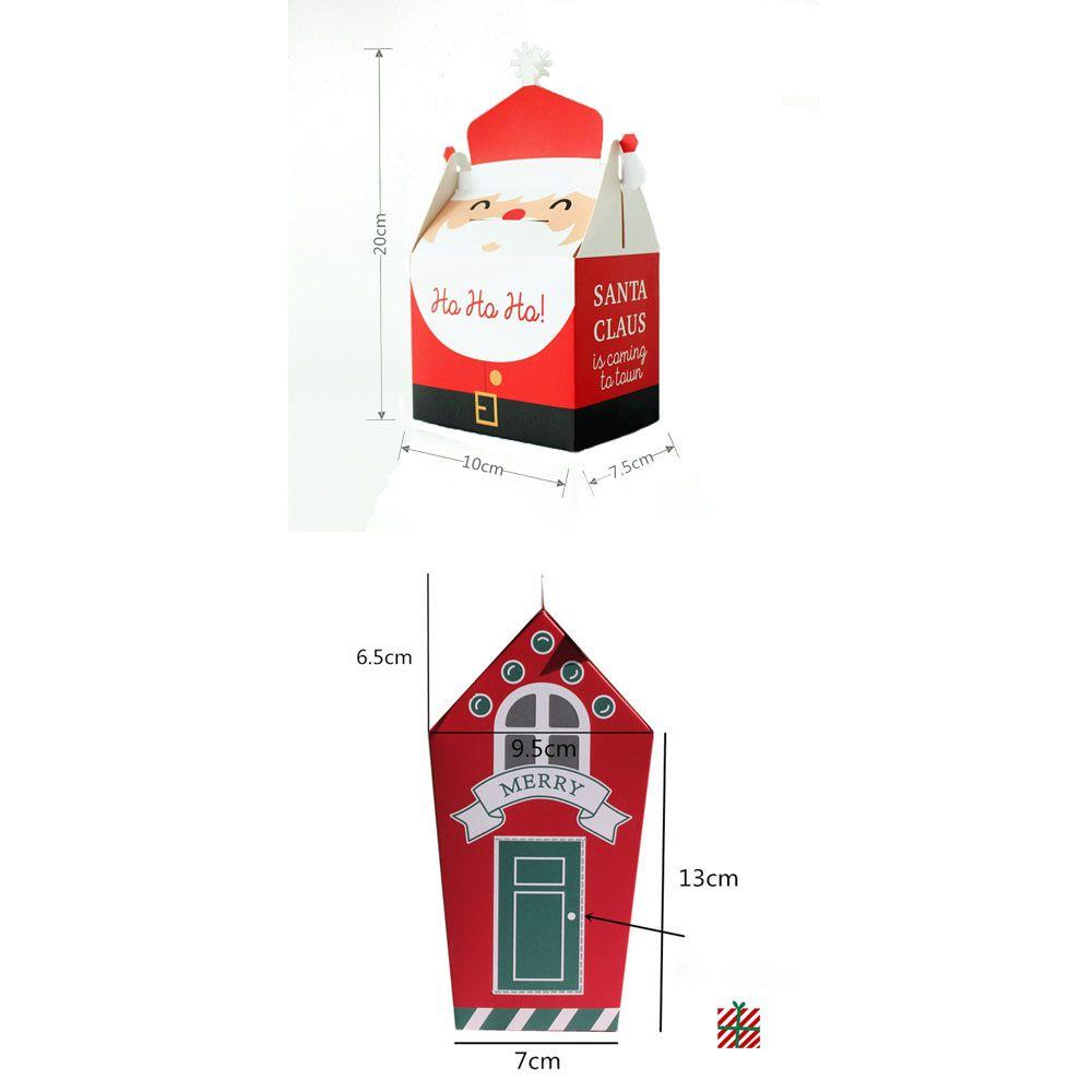 Boxes Christmas Ornaments Cookies Packing Christmas Decorations Present Bag Candy Box Gift Bags