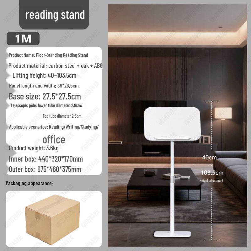 Solid Wood Adjustable Stand for Music Sheets, Books, Laptops, Projectors, and More