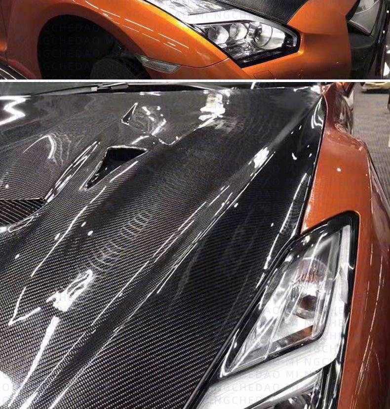 God of War GTR R35 Carbon Fiber Engine & Hood Cover (08-16) VARIS Style