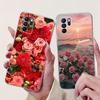 Für OPPO Reno 6 6Z 5G Hülle CPH2237 CPH2251 Cover Mode Blume Weiches Silikon Stoßfänger auf OPPO Reno6 Pro CPH2249 Reno6 CPH2235 Kappe