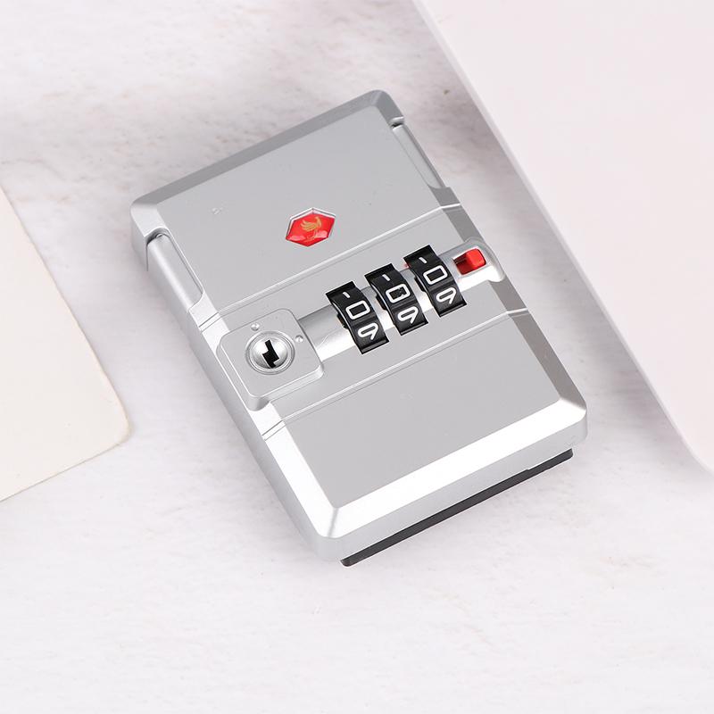 Metal Password Lock 3 Digit Combination Lock Travel Suitcase Luggage Chest Hardware Lock Coded Locker Gift Case Padlock