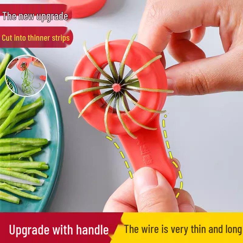 Multifunctional Scallion & Chili Julienne Slicer - Plum Blossom Vegetable Cutter & Shredder