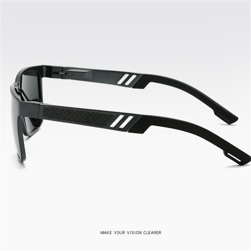 Aluminum Magnesium Nearsighted Sunglasses For Men Sport Pilot Driving Prescription Glasses -0.5 To -6.0