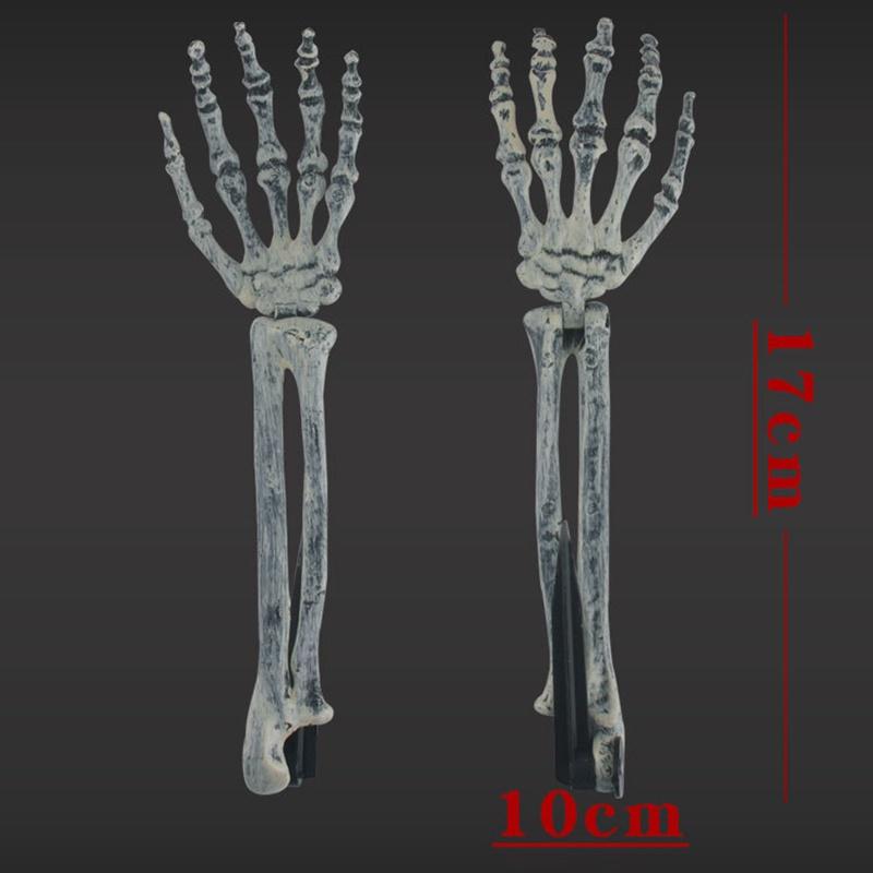 Gruseliger Halloween-Horror Lebendig Begraben Skelett Schädel Arme Für Garten Rasen Deko