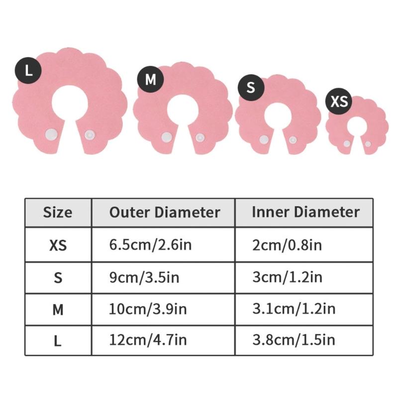 Protective Anti Licking Collar for Pet Lint Comfortable Fit Prevents Biting Wounds Light weight Easy to Clean