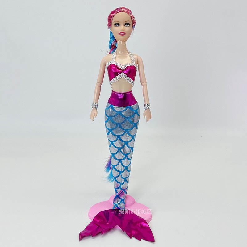 1/6 Beautiful Mermaid Princess Fairy Doll Toys 30CM Mermaid Princess Joints Movable Fashion Fishtail Dress DIY Dress-up Toys