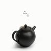 Nanshan Xiansheng Zen-Stil Schwarze Keramik Teekanne