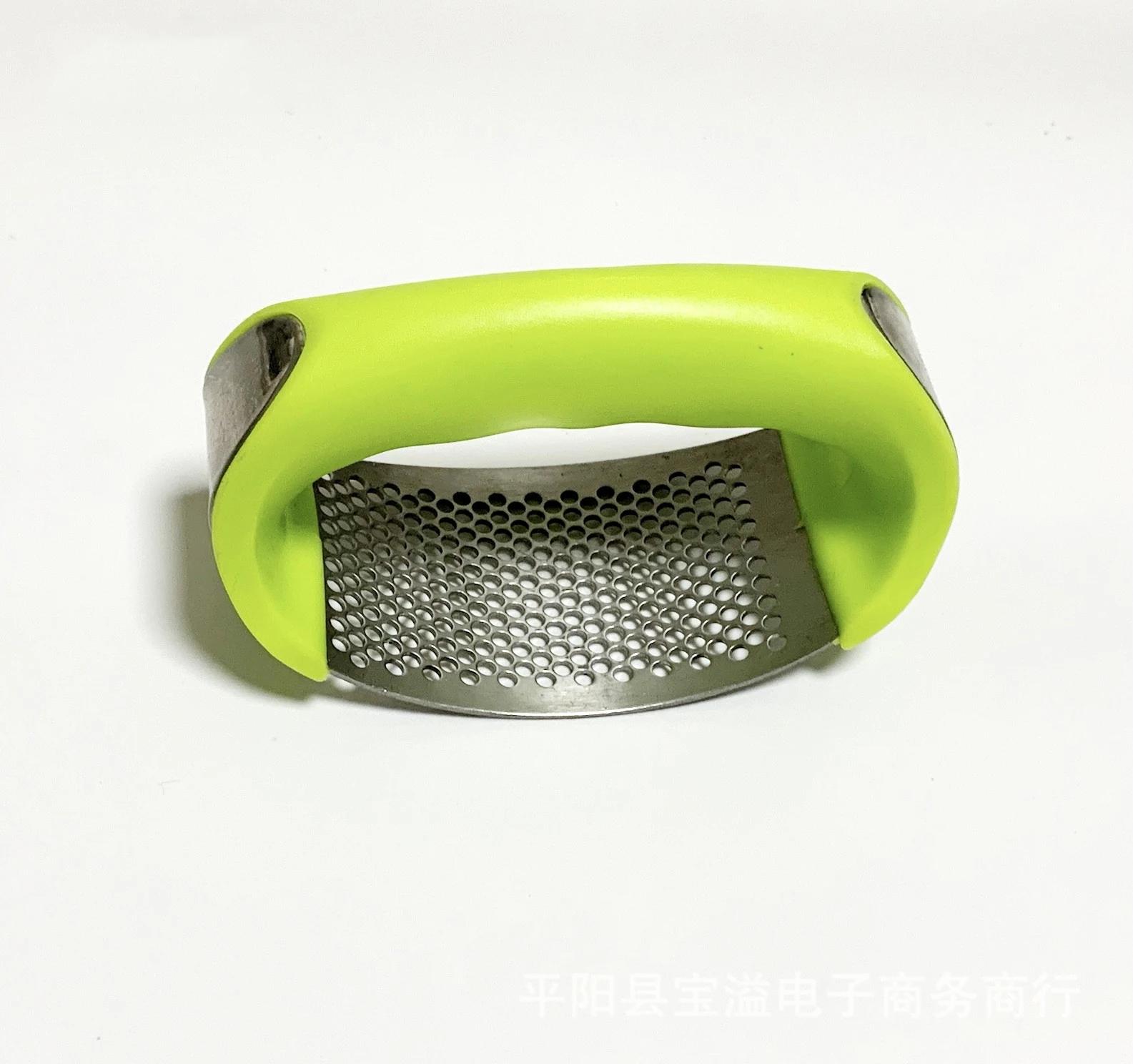 

Многофункциональная чеснокодавилка из нержавеющей стали, терка для измельчения, инструмент для давки, пресс, изогнутая чеснокодавилка, слайсер, измельчитель, пресс, гаджет