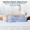Memory Foam Knee Pillow for Side Sleepers Ergonomic Spine Aligning Hip Pillow Joints Pain Relief Blood Circulation Leg Pillow