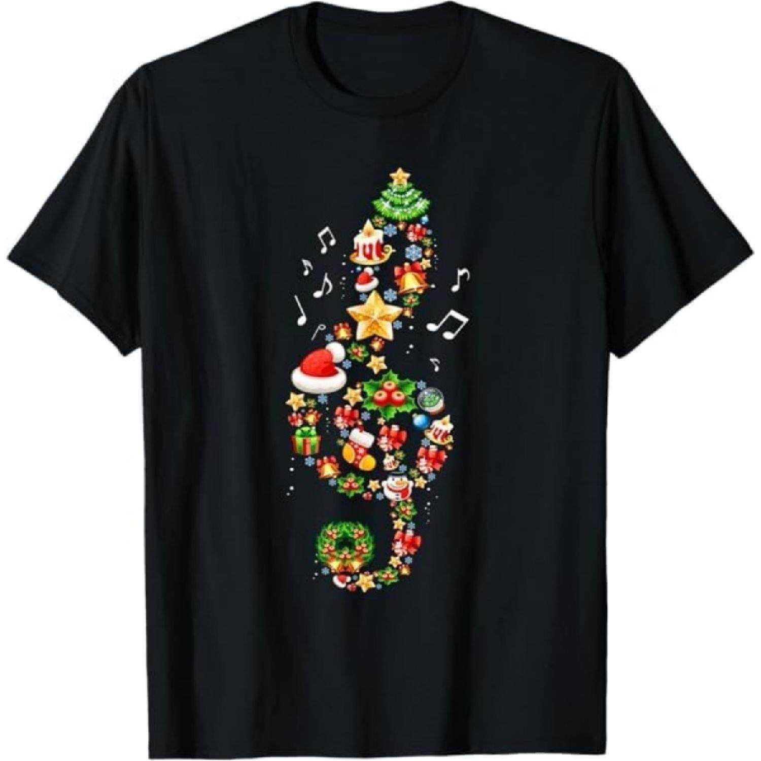 

Christmas Musical Note Music Lover Teacher Sing Carols Xmas T-Shirt NDSP Mens Womens Tank Top Sweatshirt Hoodie 799 Black XXXXXL різнокольоровий