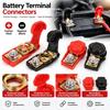 2pcs Quick Release Battery Terminal Clamp Negative Positive Top Post Clamp  Truck Accessories