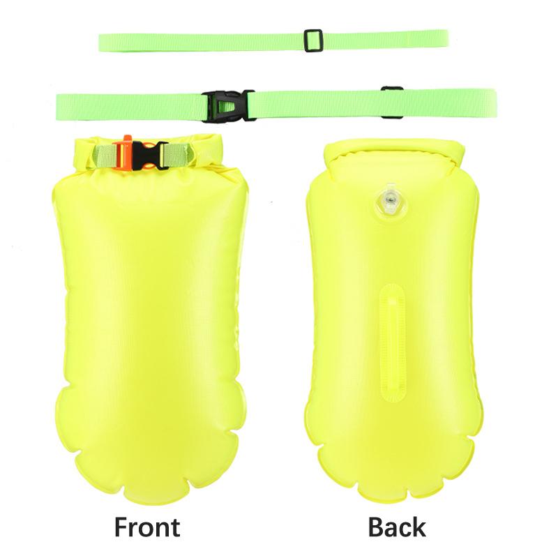 Outdoor Safety Swimming Buoy Multifunction Swim Float Bag With Waist Belt Waterproof Pvc Lifebelt Storage Bag For Water Sports