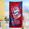 Bayern Munich Soccer Action Personalized Text Beach Towel Quick-Dry Soft Microfiber