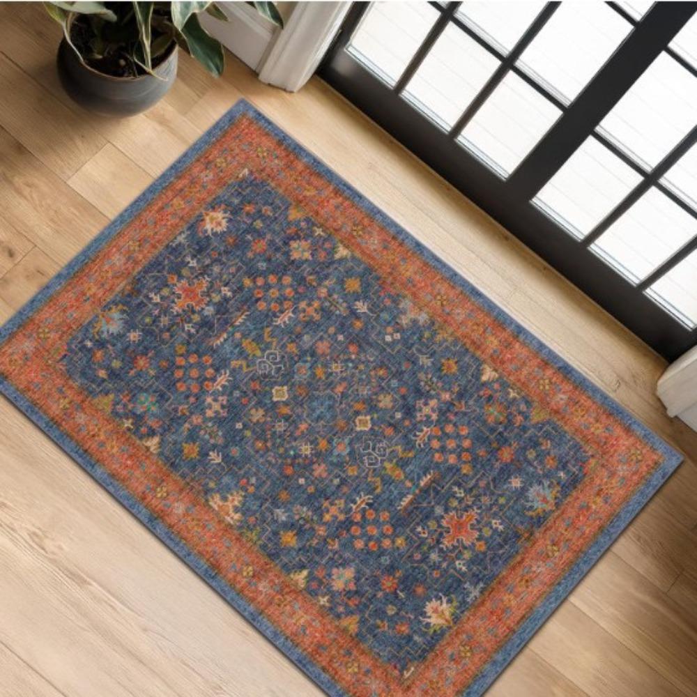 Non-Slip Small Rugs Washable Kitchen Bathroom Door Mat Entryway Rug  for Indoor Entrance