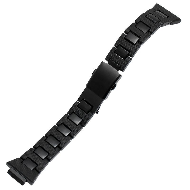 Pro Casio G-SHOCK DW-5600 DW6900 DW9600 Černý Plastový Řemínek Spona z Nerezové Oceli Pánský Náramek Řemínek Hodinkové Doplňky
