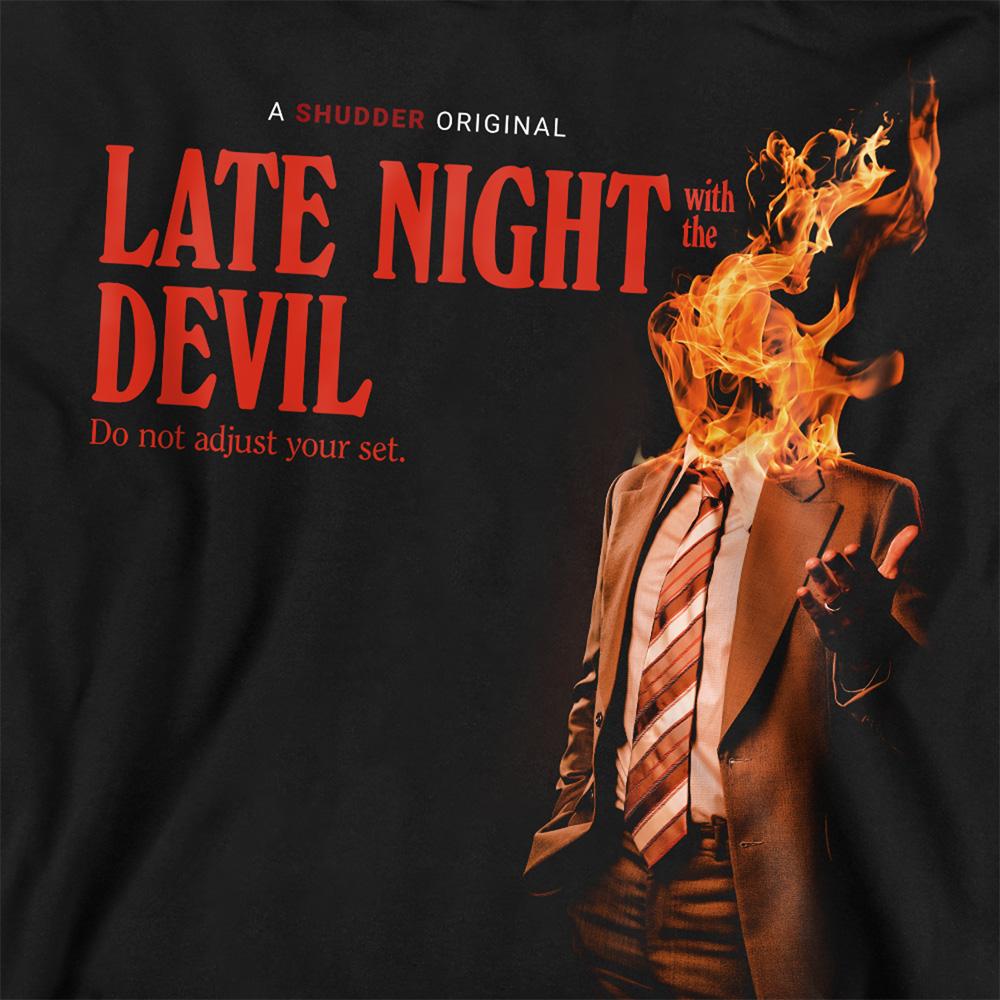 Late Night With the Devil Unisex Adult Fire Sweatshirt