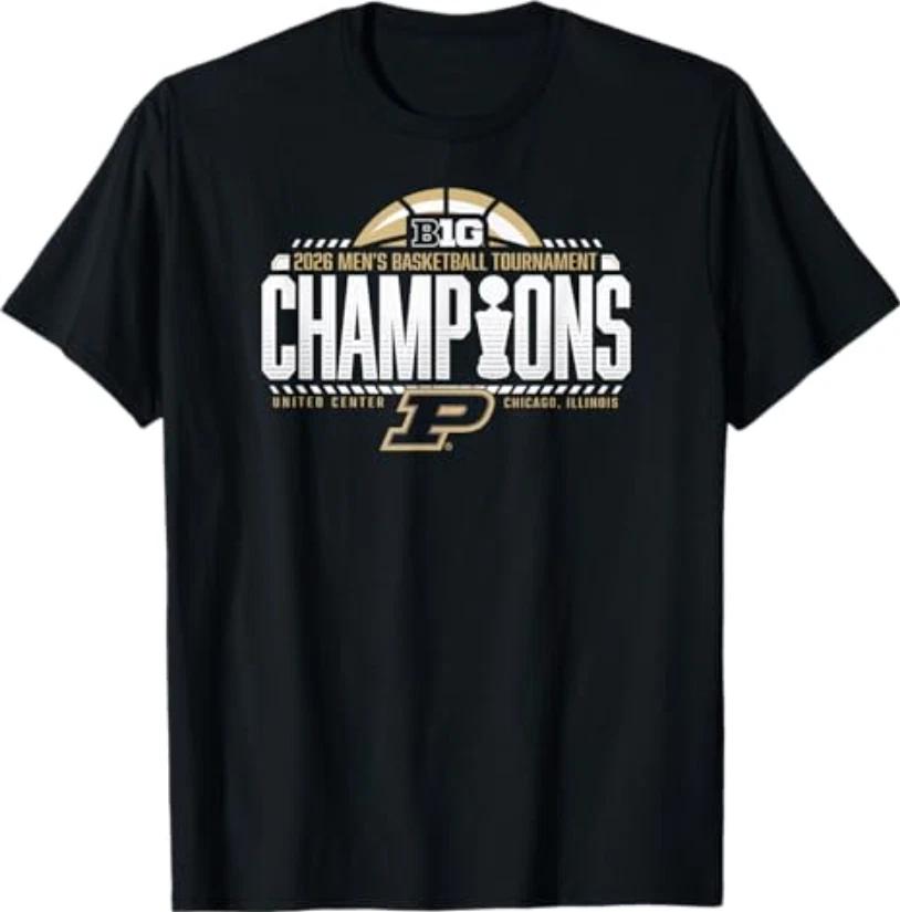 Purdue Boilermakers Men s Basketball Big Ten Champs 2026 T-Shirt M