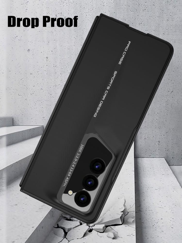 Fashion Sport Car Design Frosted Hard PC Back Cover Case for Samsung Galaxy Z Fold 6 5 4 3 with Glass Screen Film