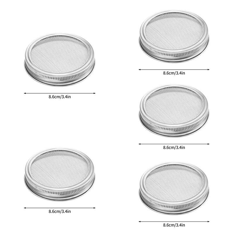 Seed Sprout Germination Cover Sprout Growing Lid Sprout Filter Vegetable Bean Seedling Jar Lid Germinator Stand